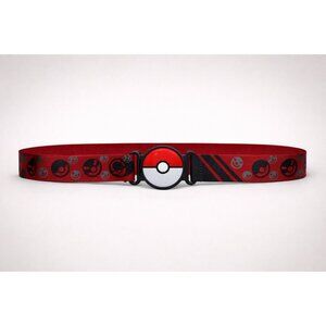 Pokemon Clip N Go Belt With Pokeball Design Adjustable Red Strap TOMY Accessory